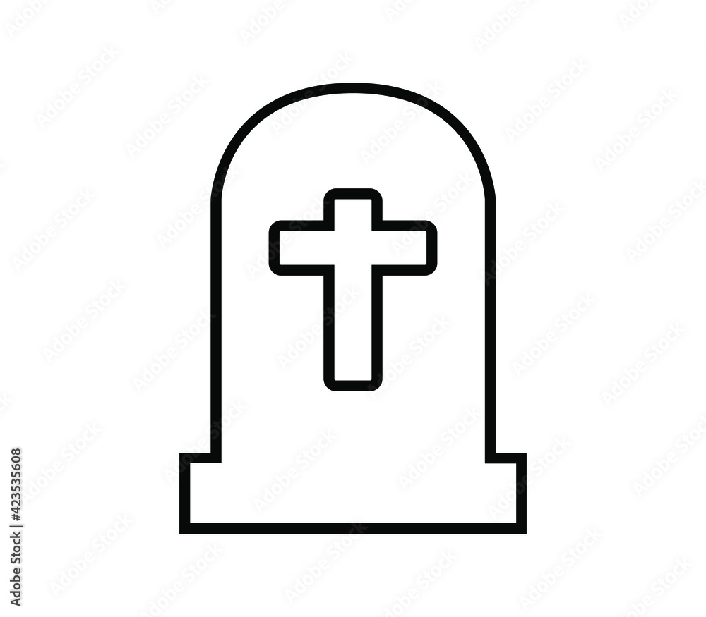 Obraz premium Tombstone icon