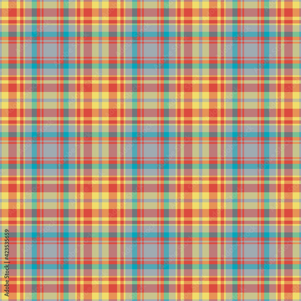 Plaid seamless pattern. Vector background of textile ornament. Flat fabric design. Plaid seamless pattern. Vector background of textile ornament. Flat fabric design.