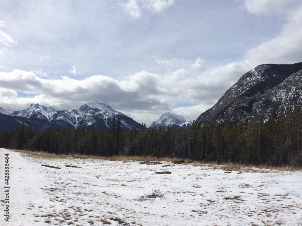 Rocky mountains in Kananaskis provincial park Rocky mountains in Kananaskis provincial park