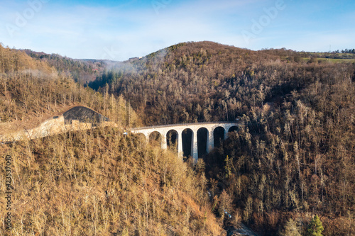 Viaduct Zampach on Sazava river, Central Bohemian region, Czech republic photo
