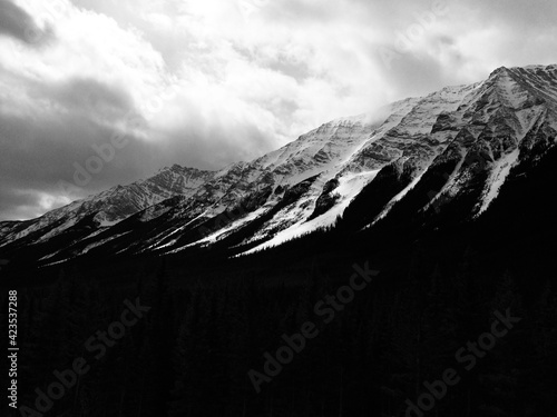 Rocky mountains in Kananaskis provincial park photo