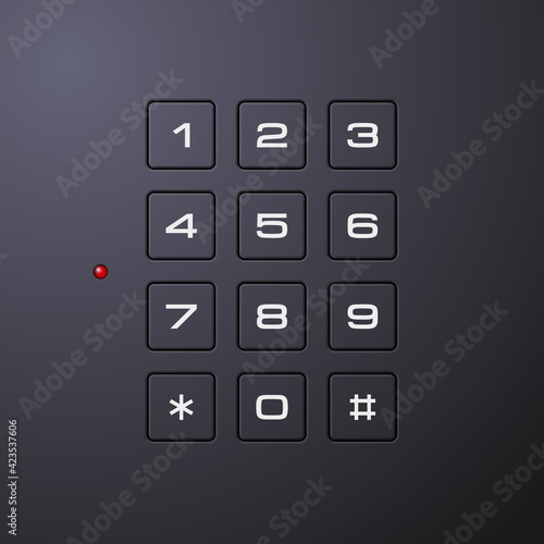 safe Image. Armored box background. The door of a bank vault with a electronic combination lock. Reliable Data Protection. Long-term savings. Deposit box safe icon.Protection of personal information