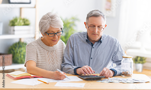 couple managing the family budget
