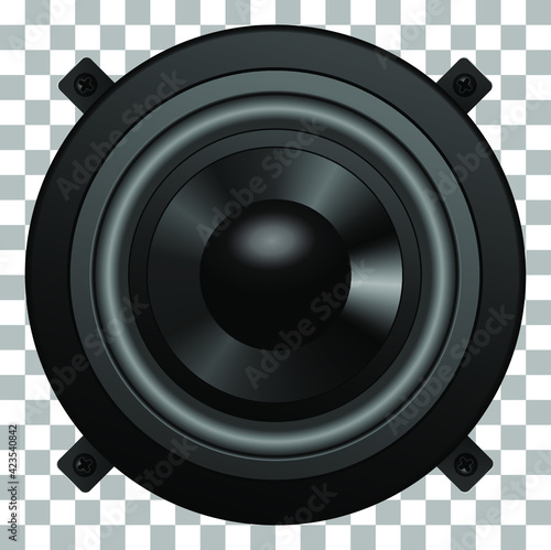 Speaker, Bass - Audio speaker. Audio equipment, speaker on a transparent background.