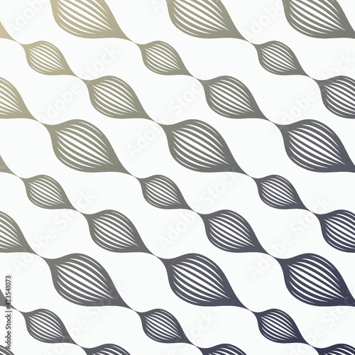 Abstract linear object inclined on garland pattern. Pattern is clean for design, fabric, wallpaper, printing. Pattern is on swatches panel.
