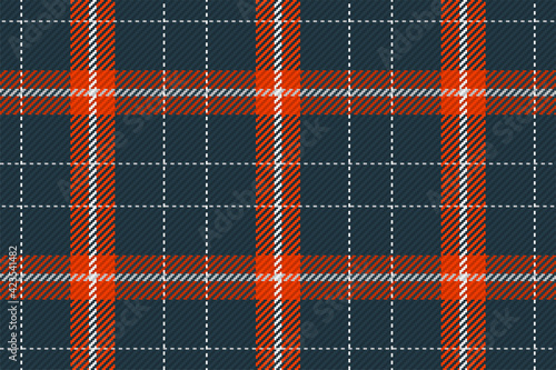 Seamless pattern of scottish tartan plaid. Repeatable background with check fabric texture. Vector backdrop striped textile print.