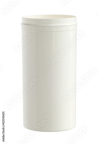 Wallpaper Mural Plastic can cylinder shape opened (with clipping path) isolated on white background Torontodigital.ca