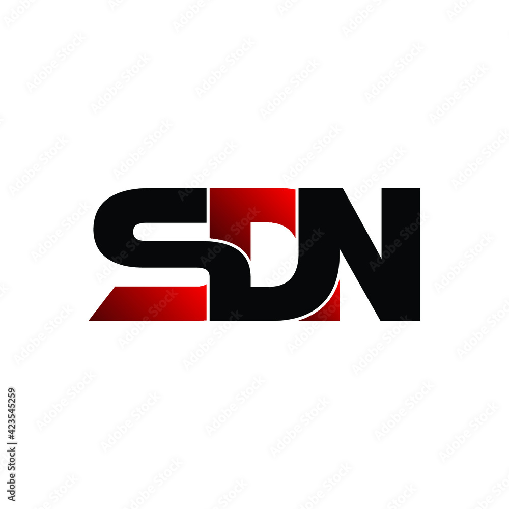 SDN letter monogram logo design vector SDN letter monogram logo design vector
