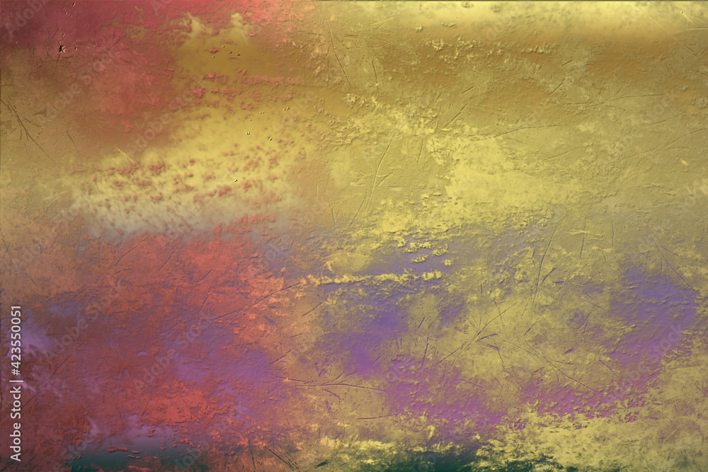 Fototapeta premium Golden abstract decorative paper texture background for artwork - Illustration