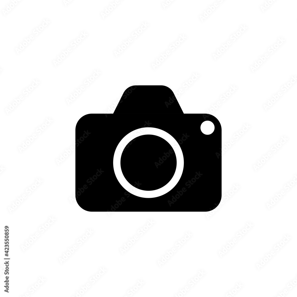 Camera flat icon. Vector illustration. Camera flat icon. Vector illustration.