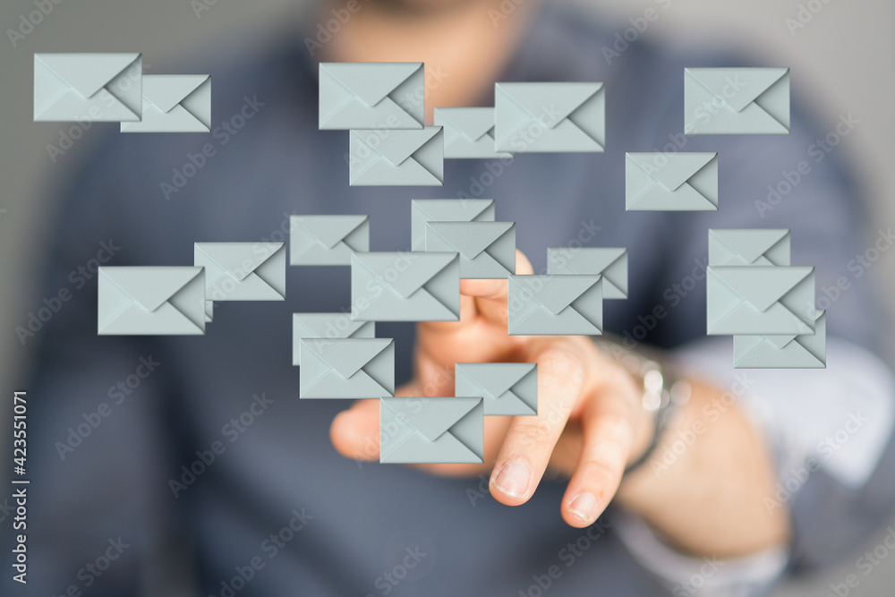 Email Technology Concept with icons symbol Email Technology Concept with icons symbol