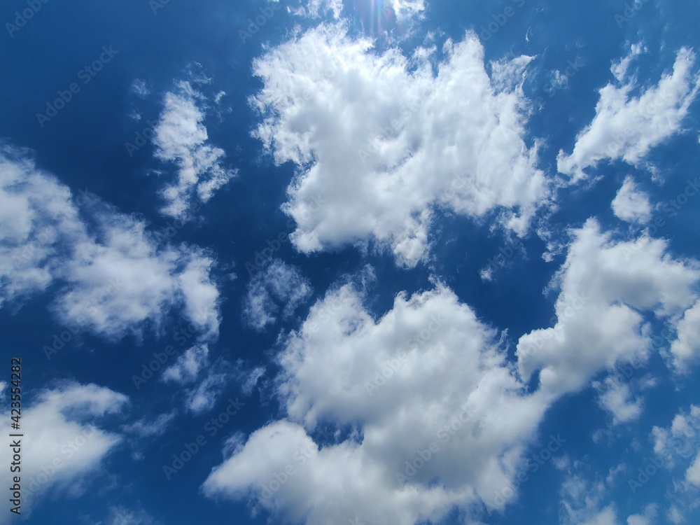 Obraz premium blue sky with clouds