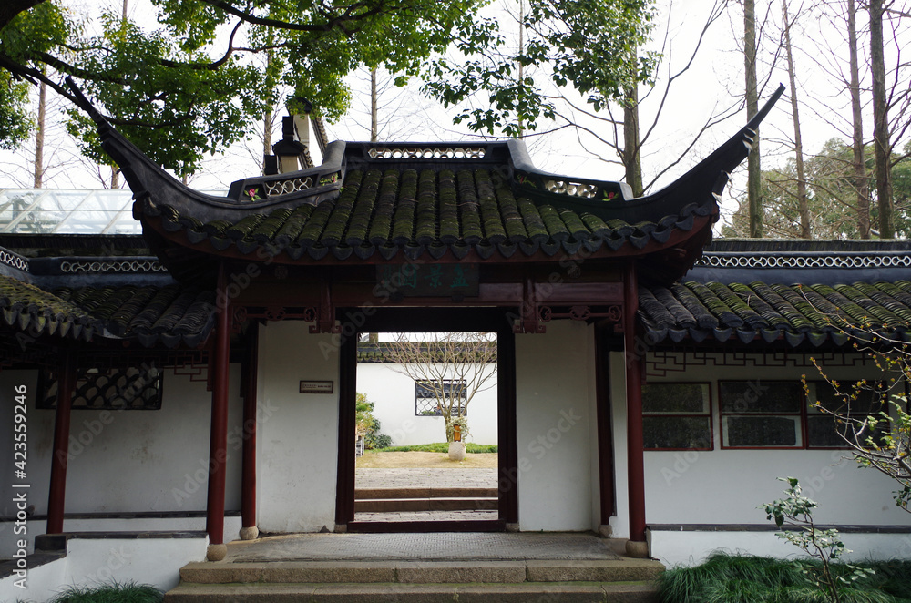 Landscape of classical garden in Shanghai, China Landscape of classical garden in Shanghai, China
