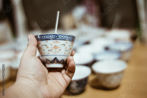 cup of soy candle photo