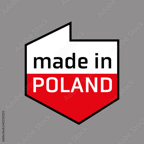 mapa Polski flaga wyprodukowano w polsce PRODUKT POLSKI made in poland znak ikona symbol na opakowania