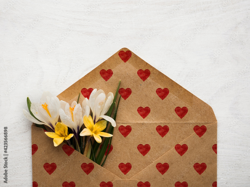 Beautiful greeting card with a place for your inscription. Close-up, view from above. Holiday concept. Congratulations for family, relatives, friends and colleagues Beautiful greeting card with a place for your inscription. Close-up, view from above. Holiday concept. Congratulations for family, relatives, friends and colleagues