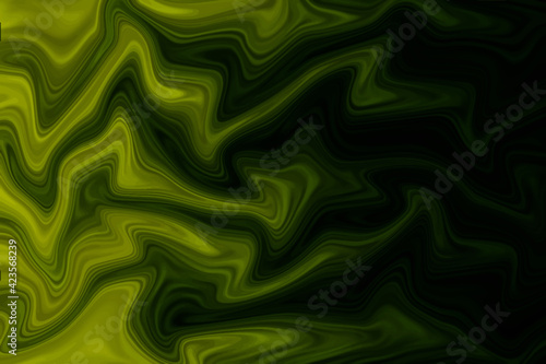 Marble ink texture abstract background design. Green liquid handmade illustration for background  posters  wallpaper  banners.