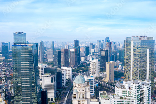 Beautiful modern highrise buildings in Jakarta © Creativa Images