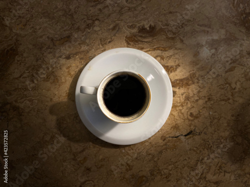 cup of coffee on table