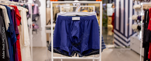 Men's underwear in the store. Cotton men's briefs © volody10