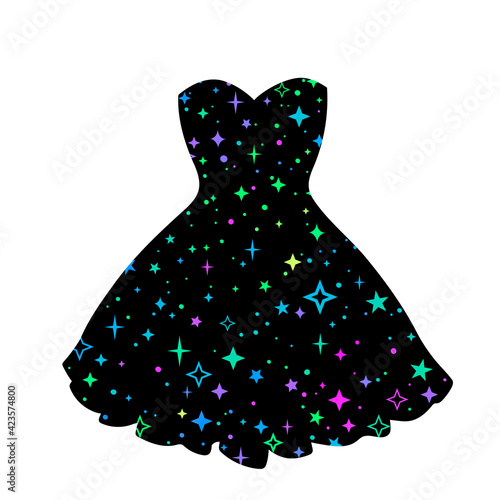 womens cocktail dress embellished with sequins