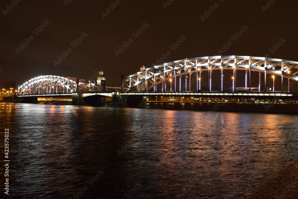 bridge over the Neva River