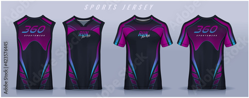 t-shirt sport design template, Soccer jersey mockup for football club, Running singlet,basketball Tank top.