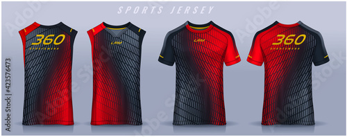 t-shirt sport design template, Soccer jersey mockup for football club, Running singlet,basketball Tank top.