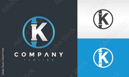 initial K pipe logo