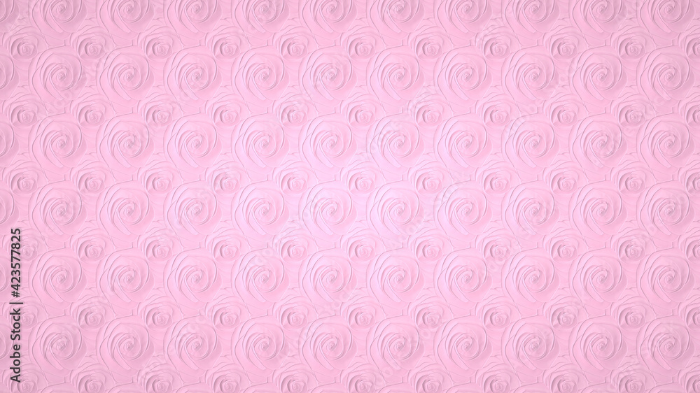 3D background with roses texture for composition