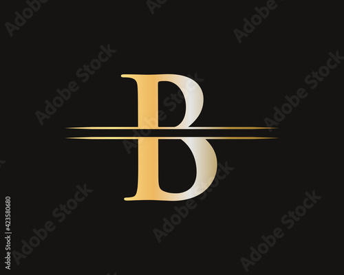 B letter logo. Initial B letter business logo design vector template