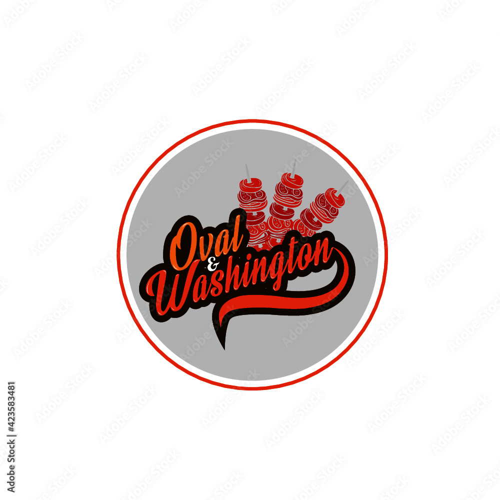 Oval and Washington restaurant logo