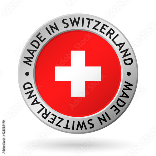 vector made in switzerland sign