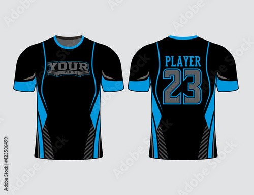All sports team gear. Jersey mockup perfect for all sport team uniform. Design perfect for casual, t-shirt, fashion and sports apparels