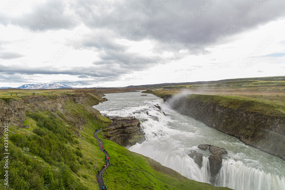 The Gullfoss waterfall, Golden Circle, southern Iceland