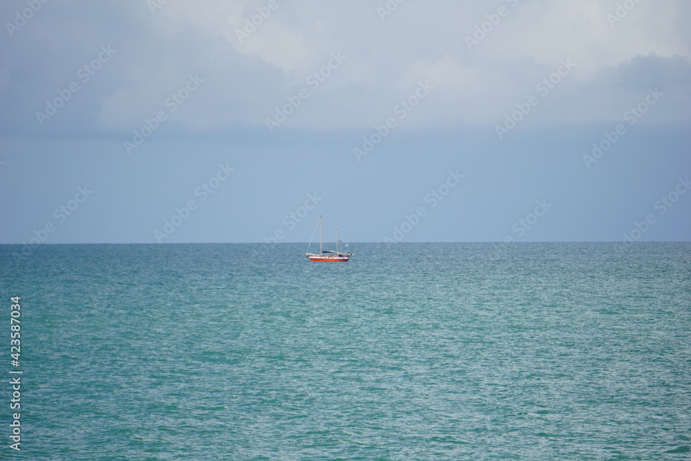 Sail boat in the Gulf of Mexico 