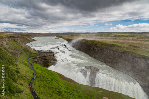 The Gullfoss waterfall, Golden Circle, southern Iceland