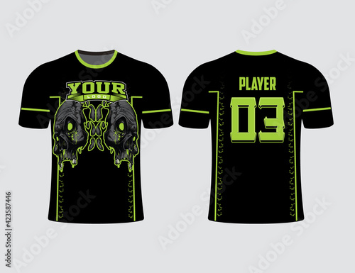All sports team gear. Jersey mockup perfect for all sport team uniform. Design perfect for casual, t-shirt, fashion and sports apparels