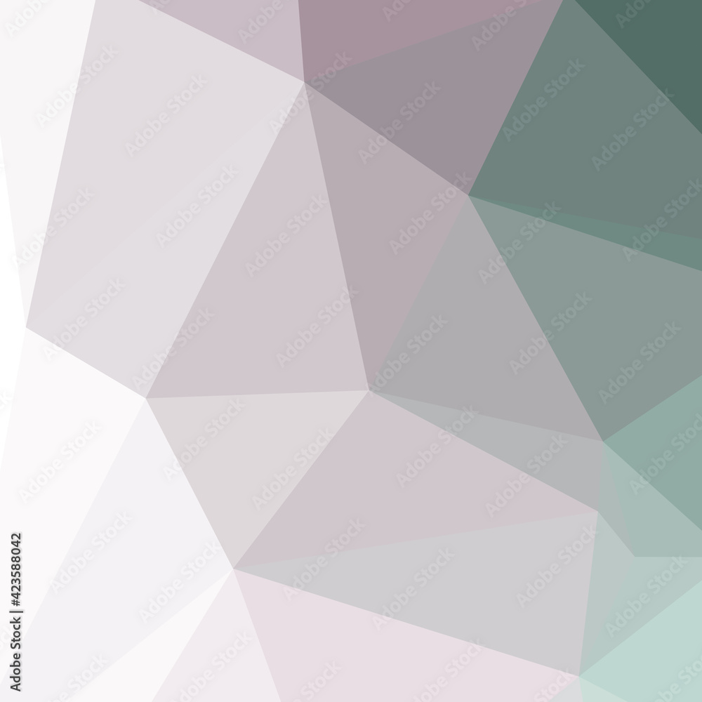 Fototapeta premium Abstract color Low-Polygones Generative Art background illustration
