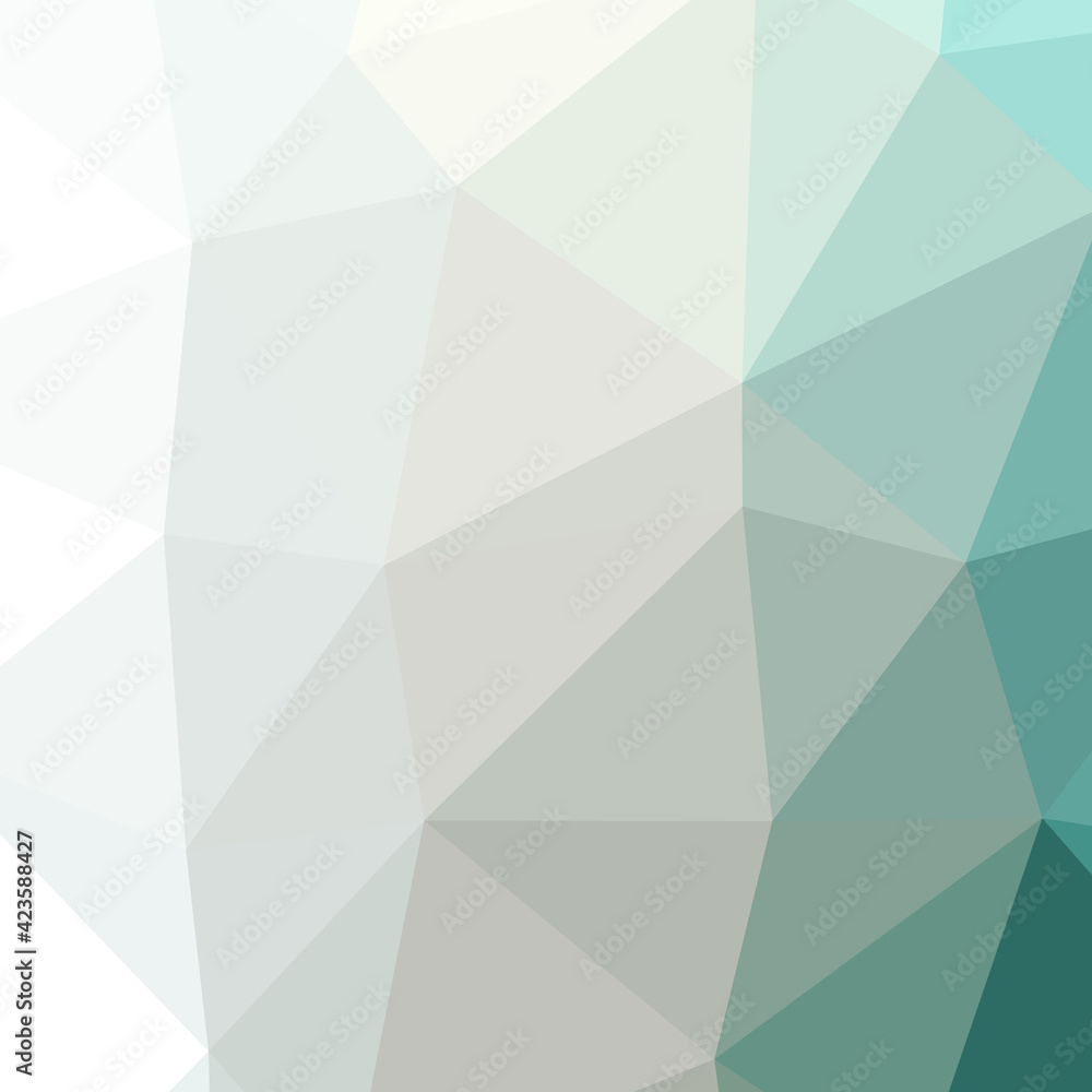 Fototapeta premium Abstract color Low-Polygones Generative Art background illustration