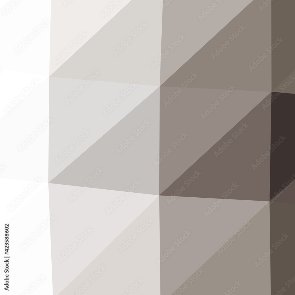 Fototapeta premium Abstract color Low-Polygones Generative Art background illustration