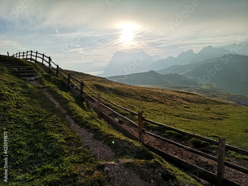 Beautiful landscape in Dolomite National Park, Unesco world Heritage, Trentino alto Adige, italy