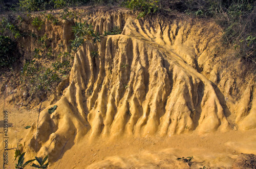 Photography rock formation of gangani canyon
