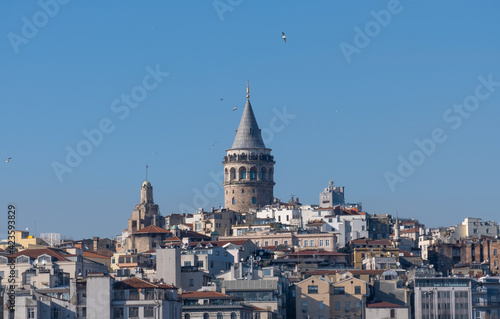 galata tower, historical buildings, medieval architecture, istanbul,