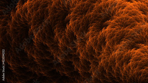 Abstract Computer generated Fractal design. A fractal is a never-ending pattern. Fractals are infinitely complex patterns that are self-similar across different scales. 2d rendering