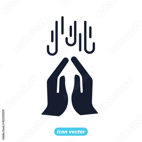 dry hand icon. dry hand symbol template for graphic and web design collection logo vector illustration