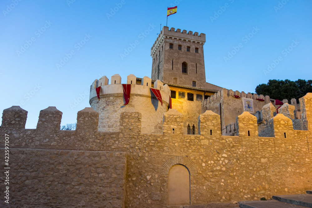 medieval castle of benisano, valencia