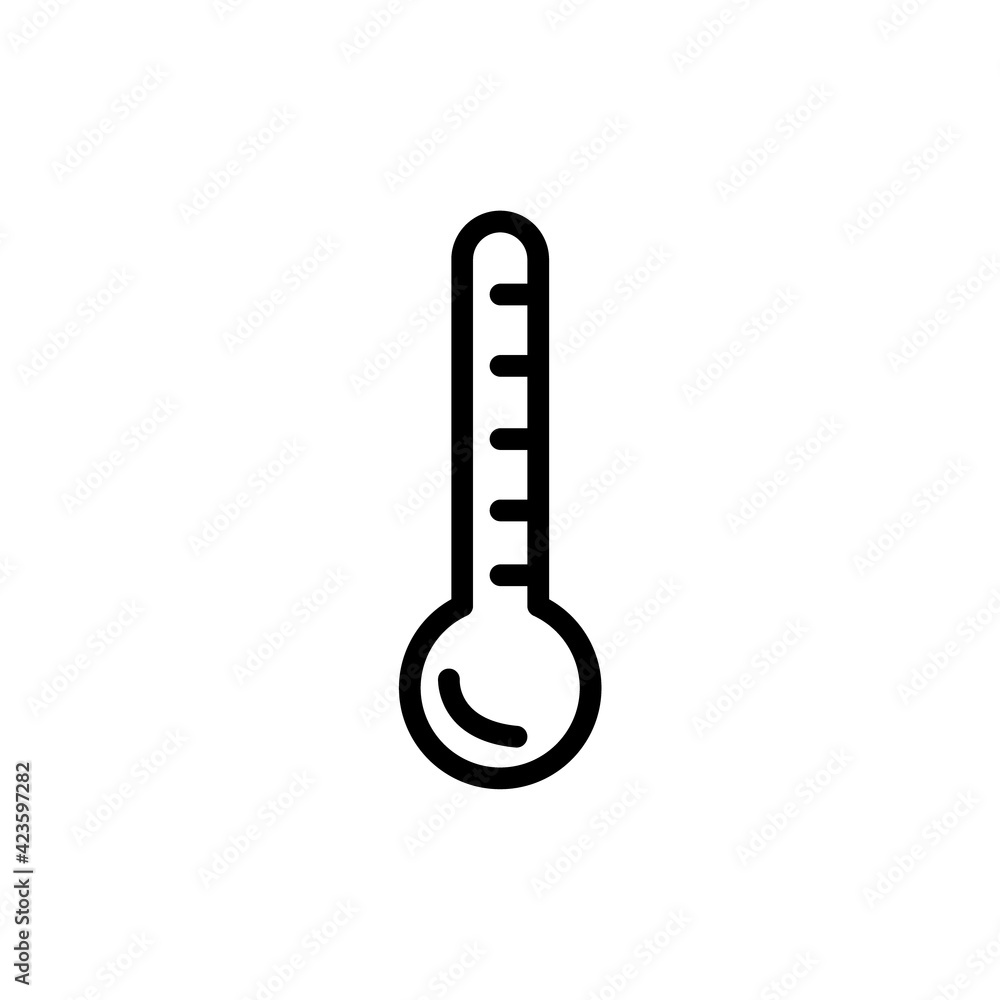 Electronic thermometer icon. Fever Thermometer outline. Thermometer icon vector sign and symbol isolated on white background, Thermometer logo concept Electronic thermometer icon. Fever Thermometer outline. Thermometer icon vector sign and symbol isolated on white background, Thermometer logo concept