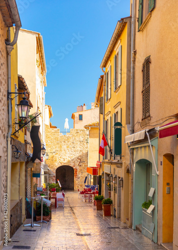 View of the city of Saint-Tropez  Provence  Cote d Azur  a popular destination for travel in Europe