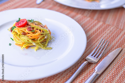 Spaghetti alla carbonara, receita italiana